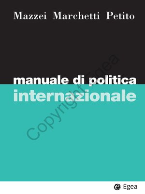 cover image of Manuale di politica internazionale